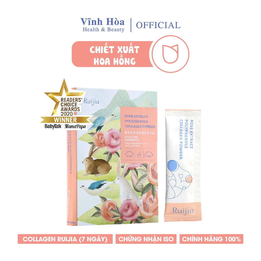 Bột Collagen Chiết Xuất Hoa Hồng(7 Ngày)