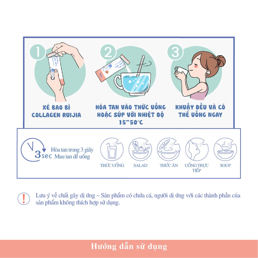 Bột Collagen Chiết Xuất Hoa Hồng(7 Ngày)