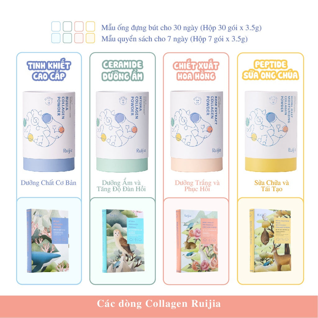 Bột Collagen Chiết Xuất Hoa Hồng(7 Ngày)
