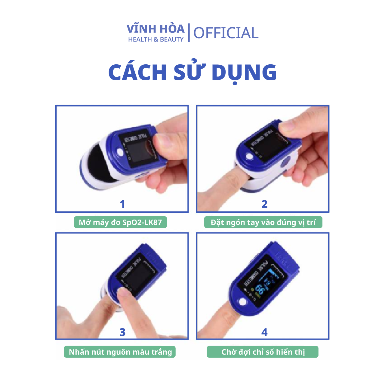 Máy đo SPO2, đo nhịp tim, đo nồng độ oxy trong máu